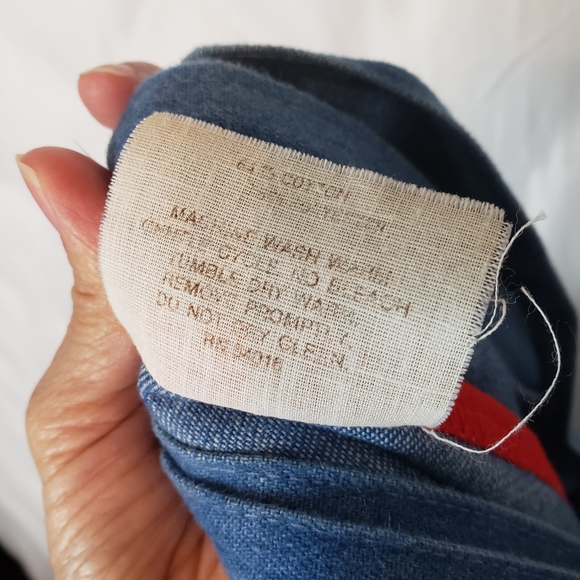 Vintage Denim Embroidered Wrap Skirt - Picture 9 of 10